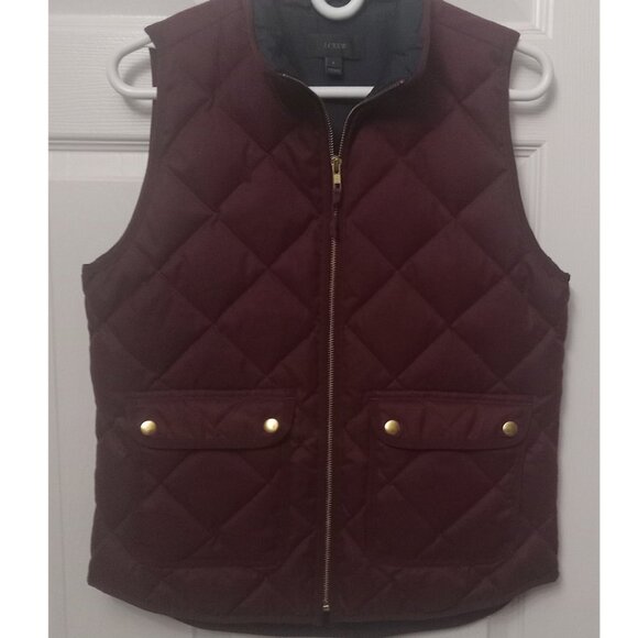 J Crew Down Vest Sz S - Picture 1 of 7